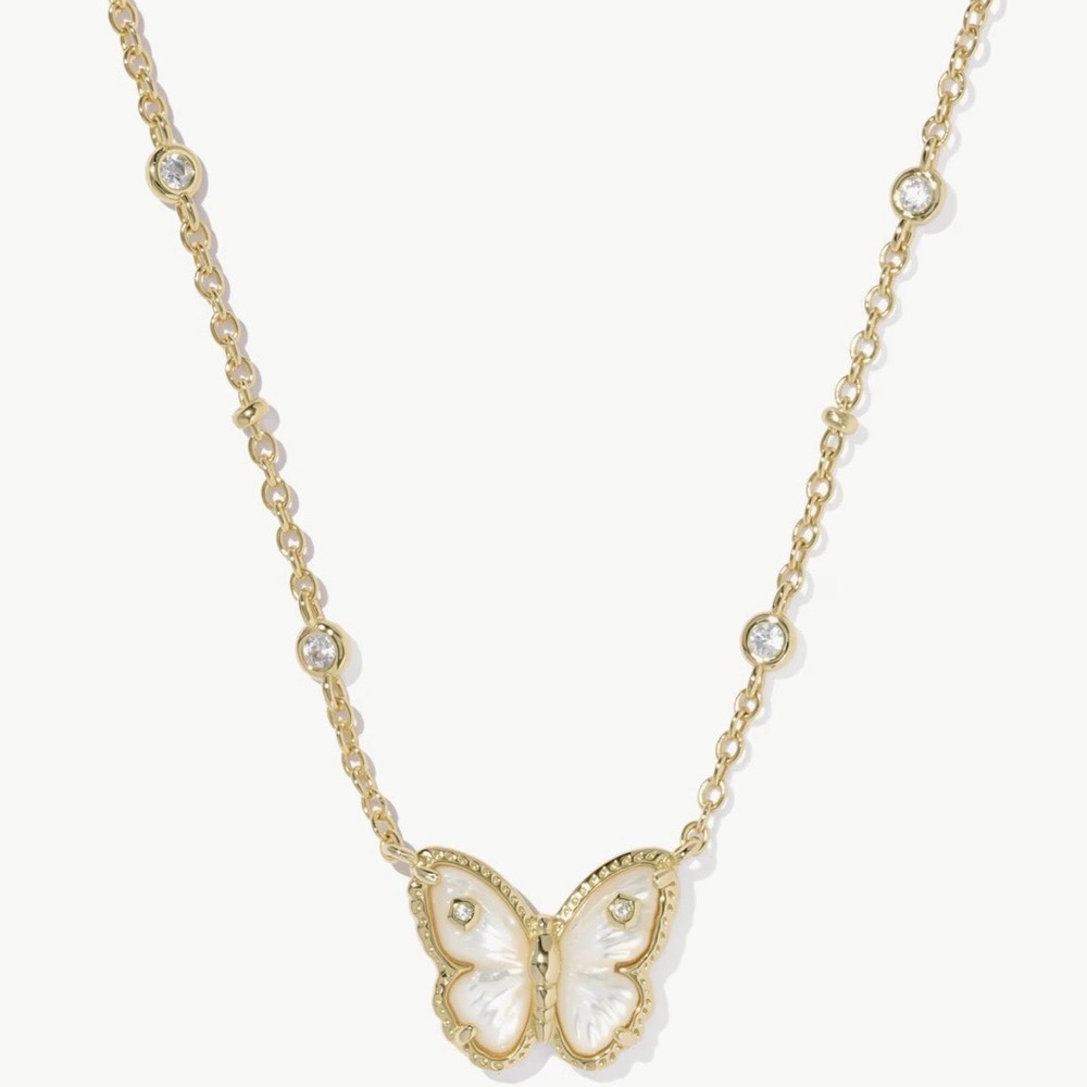 NWT Kendra Scott Gold Butterfly Necklace